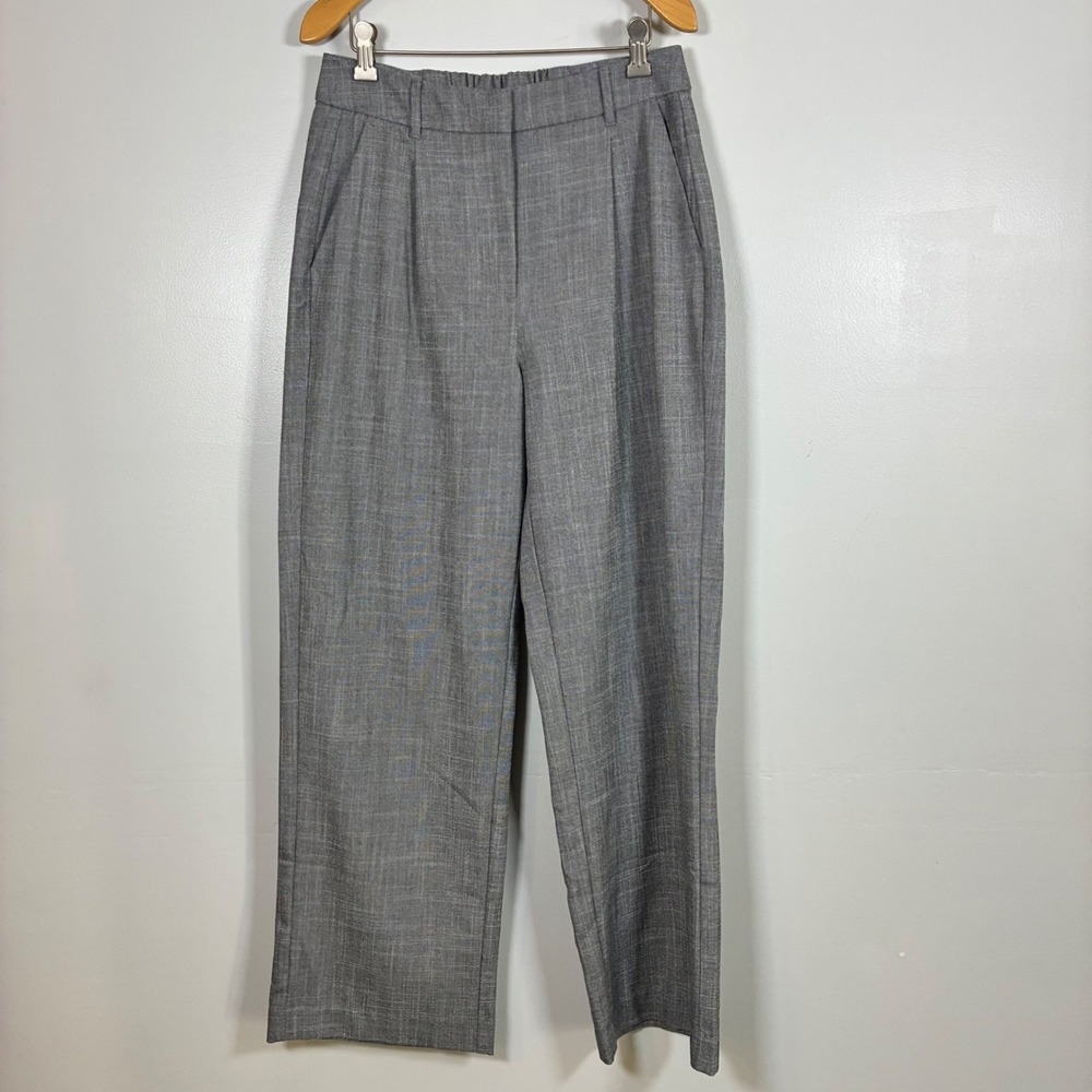 Old Navy Taylor Wide Leg Trouser M High Rise Pleated Workwear Preppy Office Chic